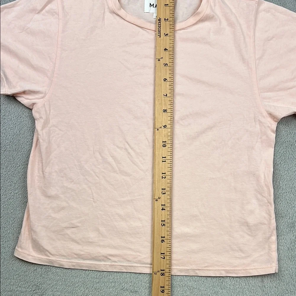 NWOT MATE the Label Shrunken Tee Pink Short Sleeve Tee - Picture 3 of 6